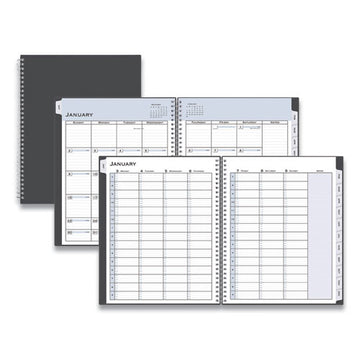Blue Sky® Passages Appointment Planner, 11 X 8.5, Charcoal Cover, 12-month (jan To Dec): 2022 freeshipping - TVN Wholesale